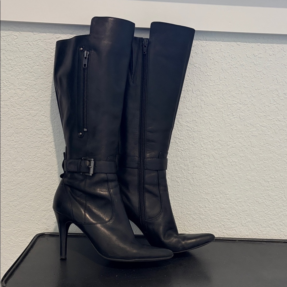 Nine West Black Heeled Boots